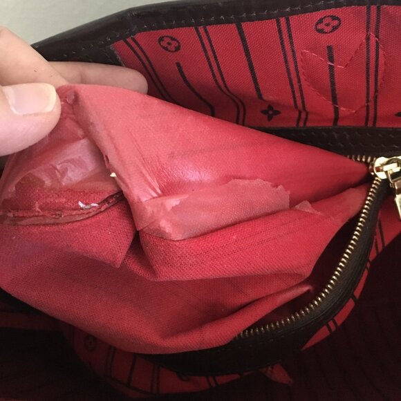 Louis Vuitton Neverfull GM Damier Authentic Tote Bag Brown Canvas with Dust Bag - Picture 7 of 16